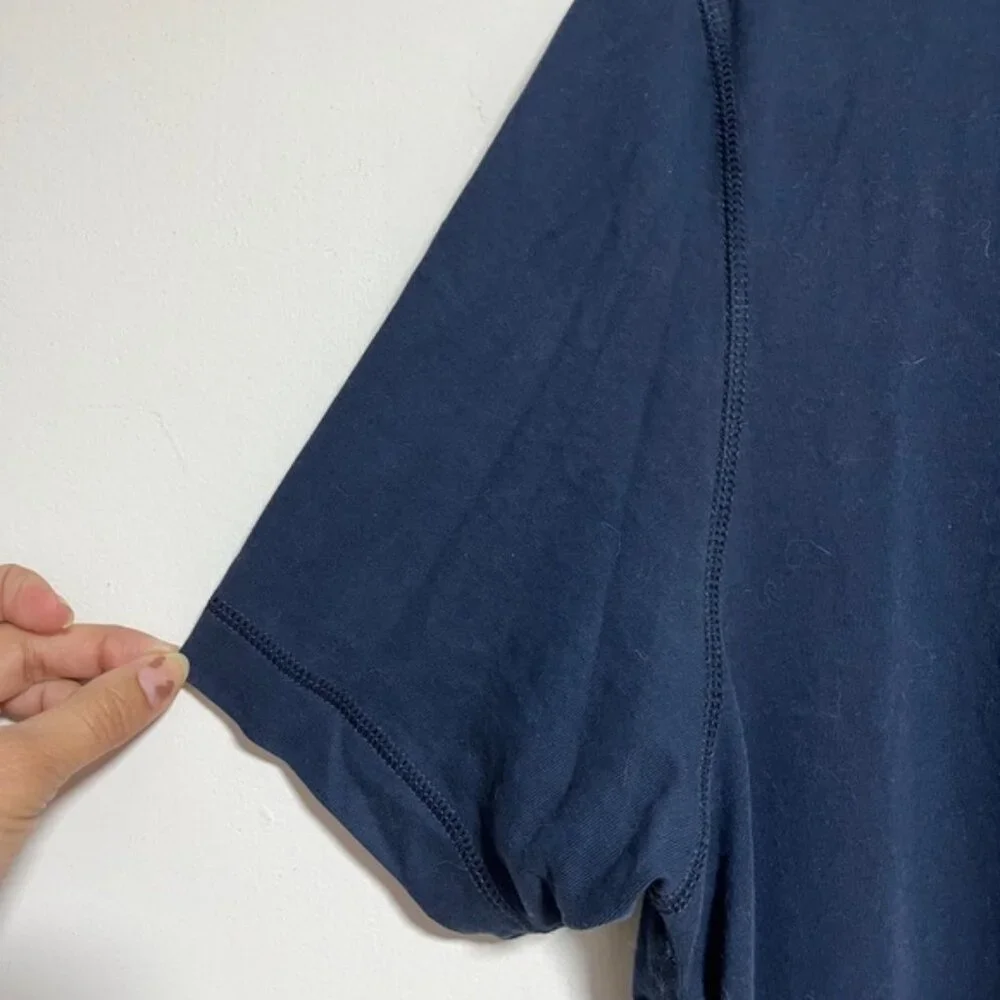 Nike Navy Polo | Neon Swoosh | Size L | Sporty & Sharp - Picture 8 of 11